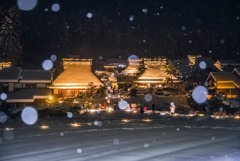 かやぶきの里雪景色(再編集版)