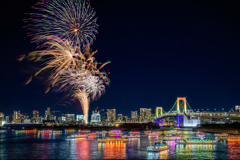 お台場レインボー花火2