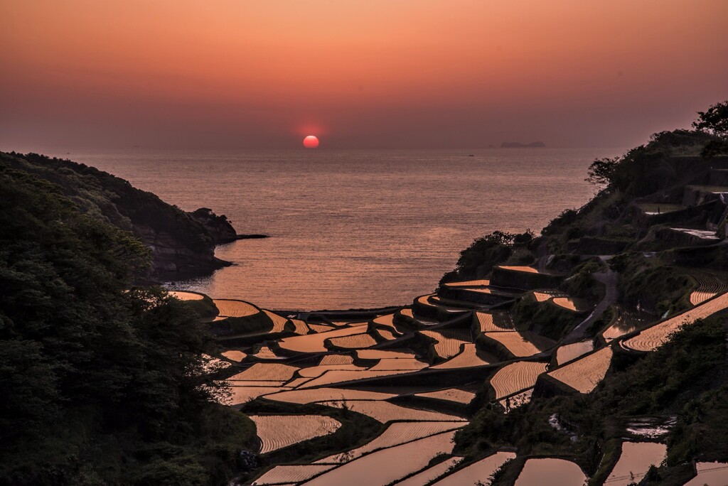 玄海灘の夕日(速報版)