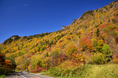層雲峡の紅葉