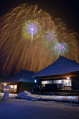 大内宿雪まつり2