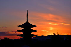 大晦日の夕日2