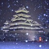 松本城雪景色再び