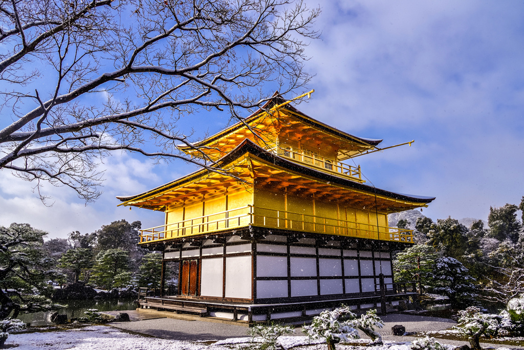 金閣寺の雪景色(出し忘れ分)