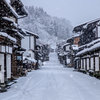 八尾 諏訪町本通りの雪景色(自宅編集版)