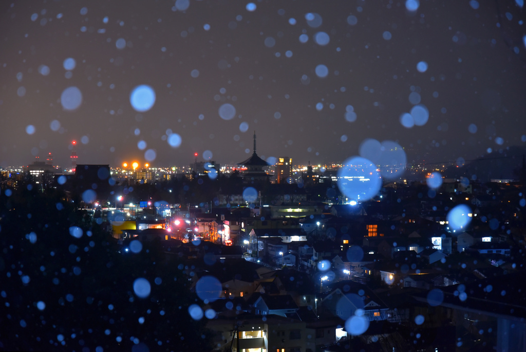 長野雪夜景(修正版)