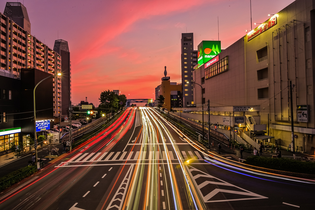 夕焼け陸橋