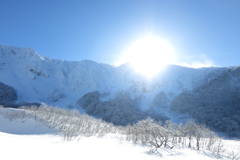 伯耆大山雪景色