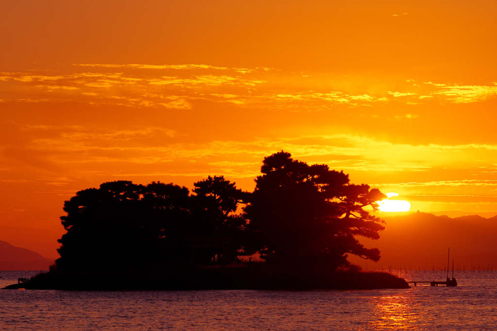 宍道湖夕景