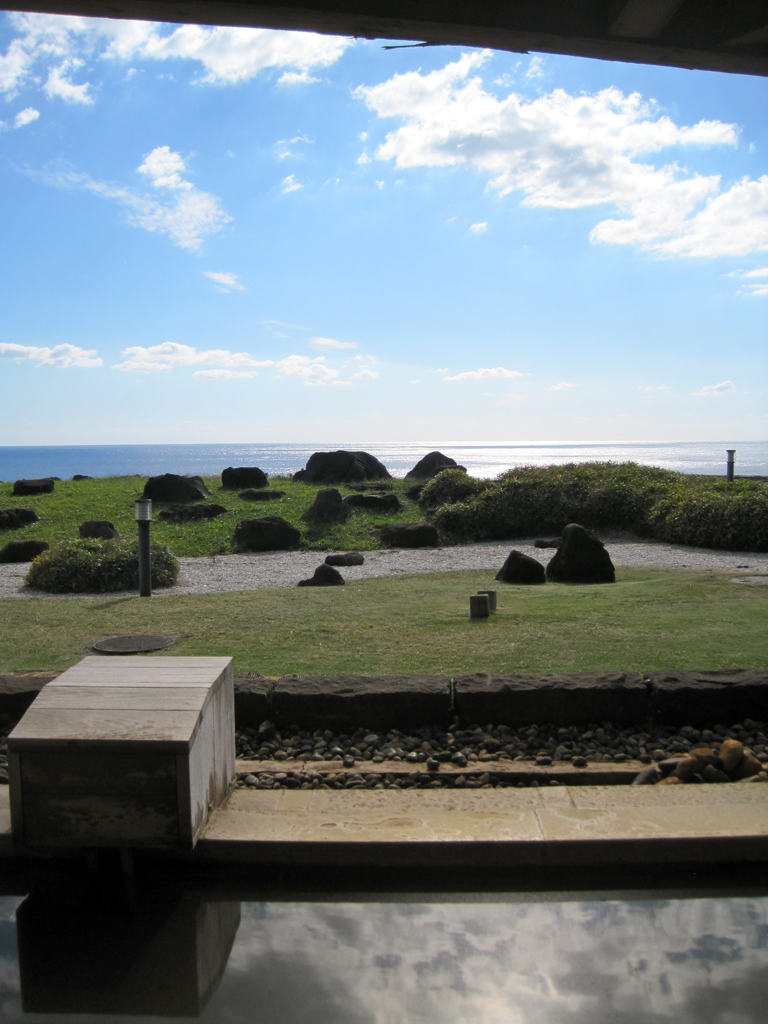 温泉からの景色