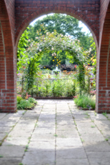 ハーブ園の噴水