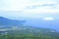 山頂にて、狙ったかのようにANA離陸