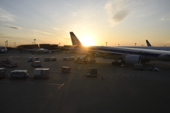 出発の日の入り