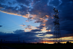 夏休みの夕暮れ