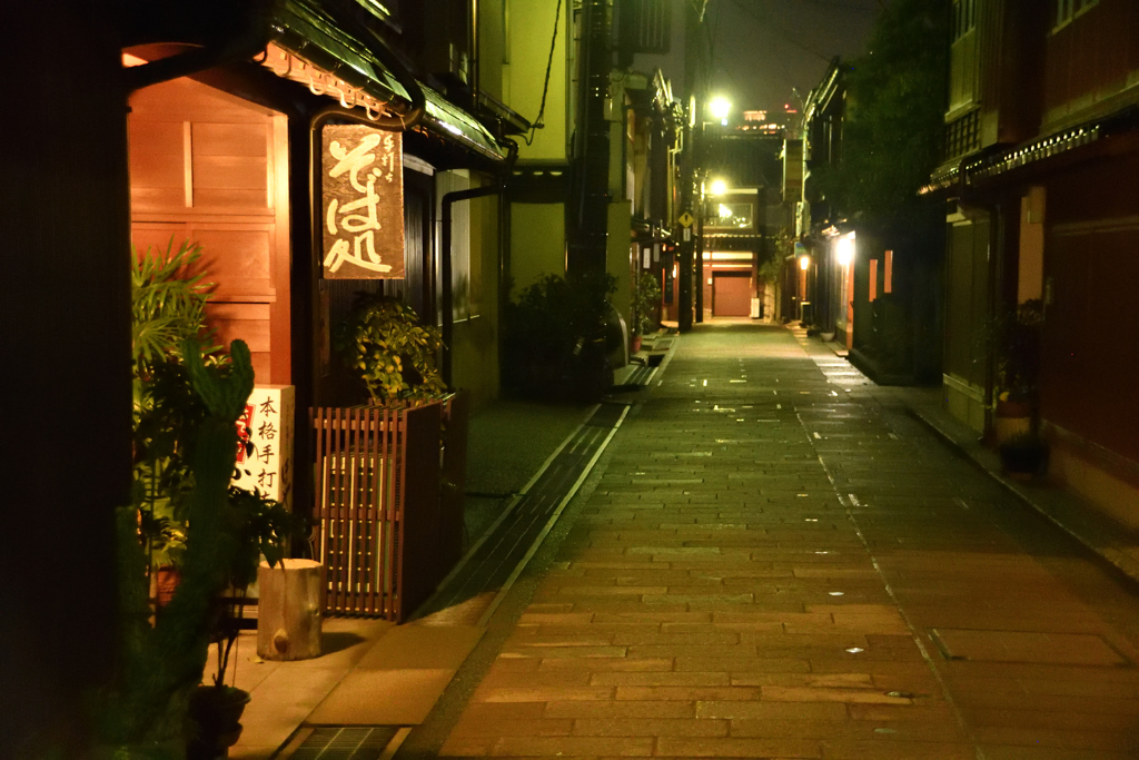 夜に落ち着く