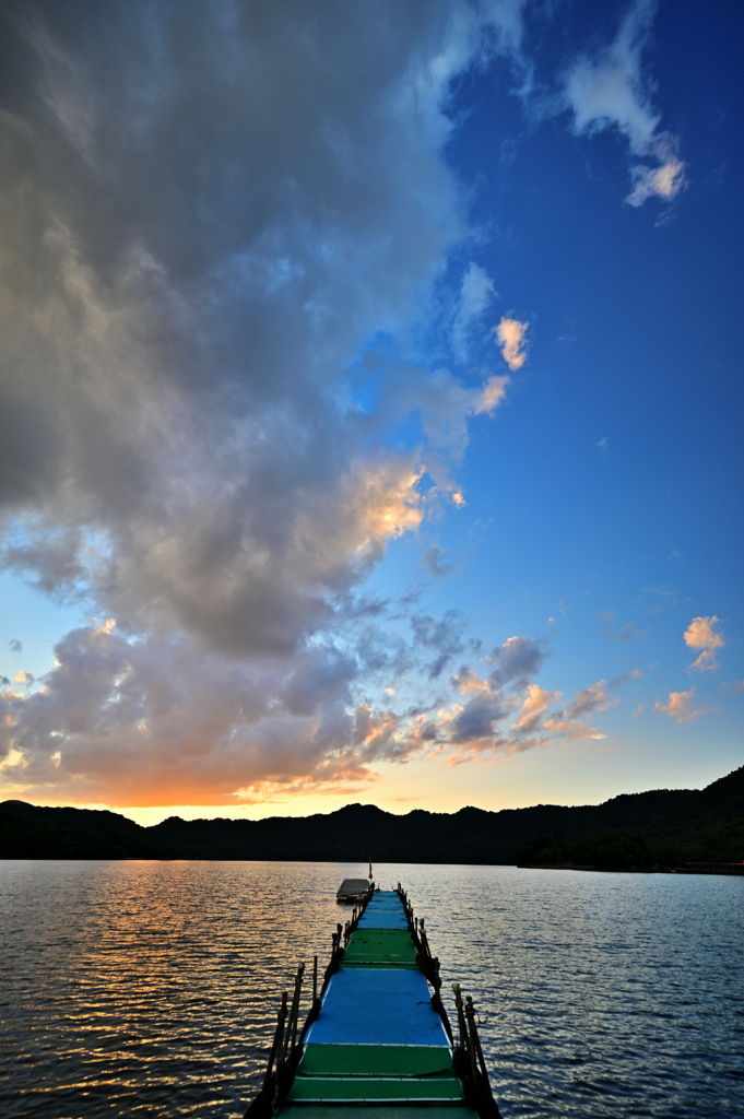 夏の夕焼け空