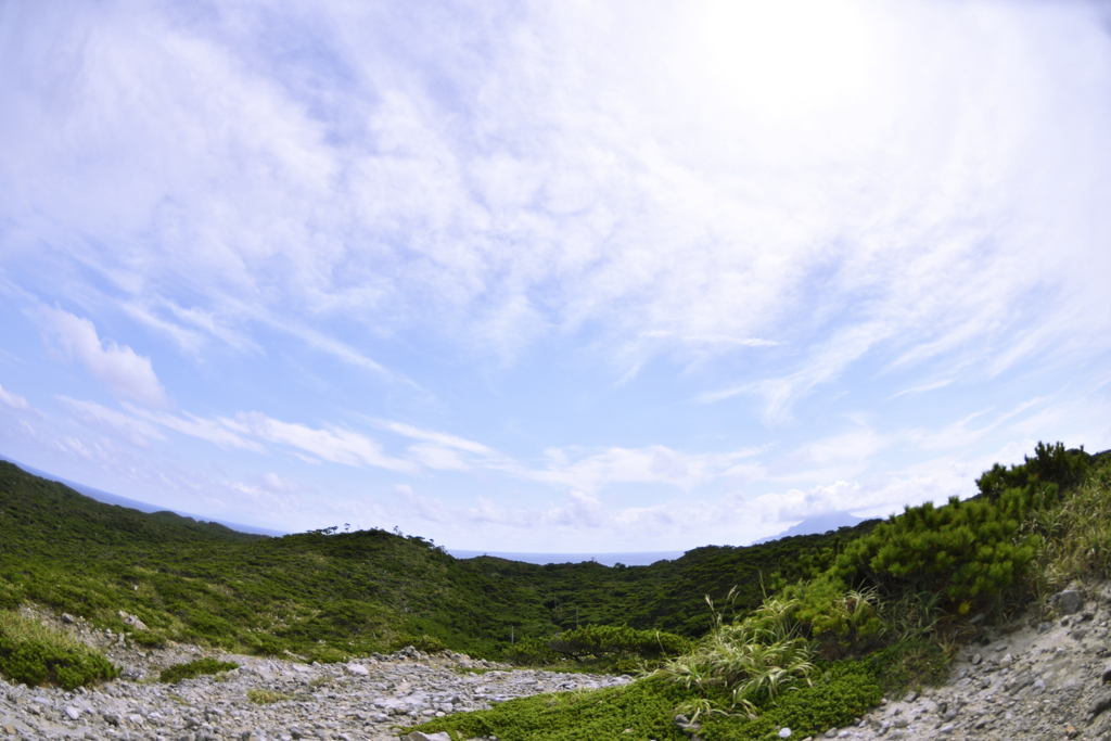 式根の島の頂上より