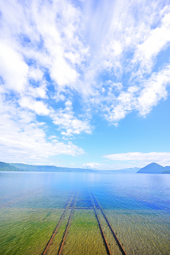 羊蹄山の空へ