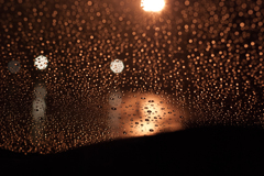 within raindrops