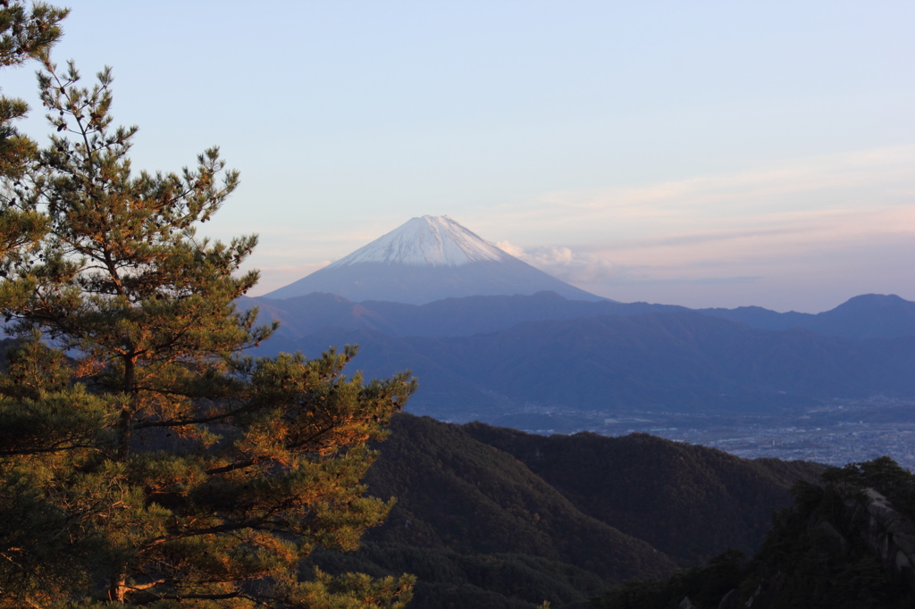 昇仙峡からの富士山