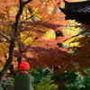 もみじより紅いお地蔵さん