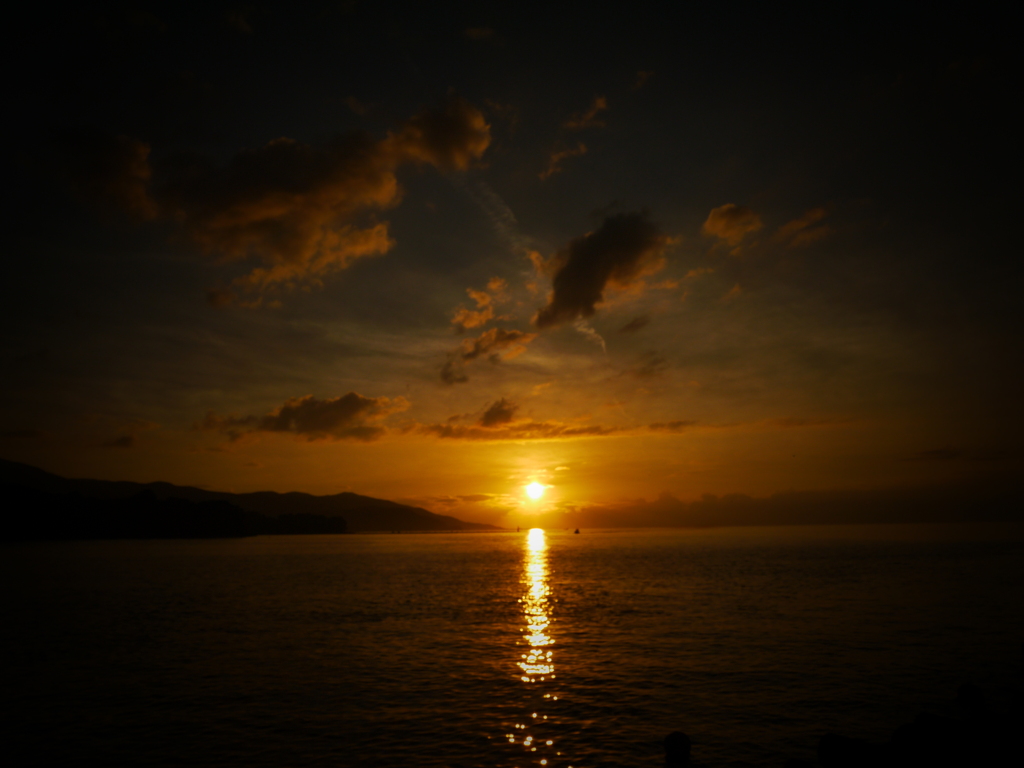 海を渡る。