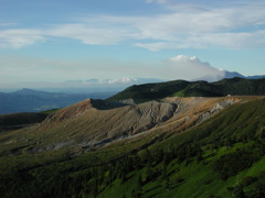 白根山より浅間山を望む