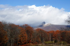 駒ヶ岳、初冠雪