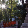 冬の神戸、光の社