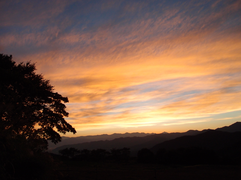 夕暮れ