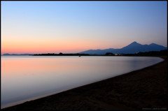 夜の境界線　　～志田浜の静かな夕暮れ～　２