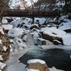 厳冬の山鶏滝