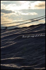 Snow of a roof which shines 　～輝く屋根の雪～