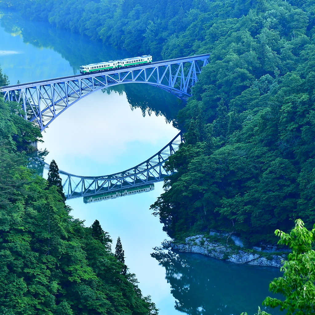 只見川橋梁  ～ 人と自然をつなぐ ～