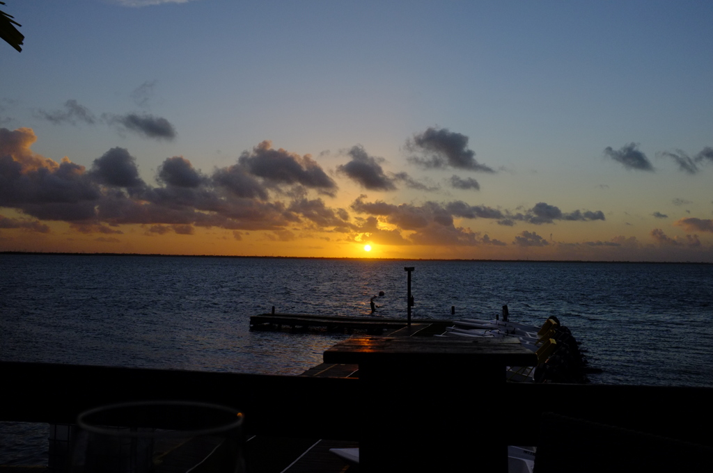 カンクンの夕暮れ