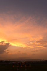 伊丹空港夕焼け