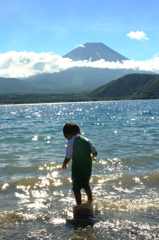 富士山とこども