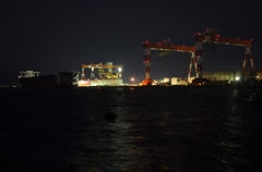 夜の作業