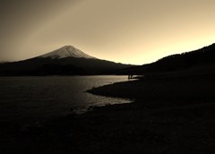 河口湖からの富士山 