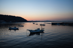 夕方の漁港