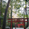 神社の夕暮れ