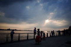 台湾の夕日