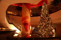 【横浜のホテルのクリスマスツリー】