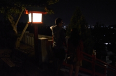 織姫神社からの夜景を眺め。。