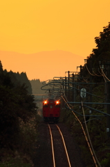 夕焼け空を・・・