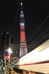 東武鉄道とキャンドルツリー