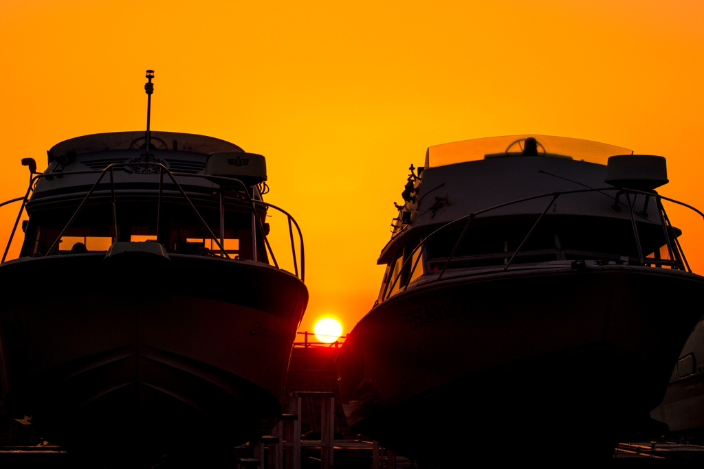 沈む夕日