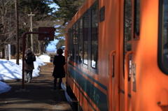 お見送り・・・