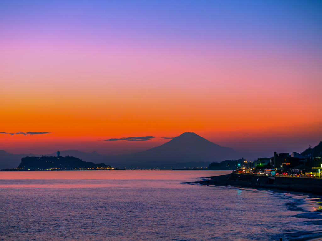 夕暮れの稲村ヶ崎 III