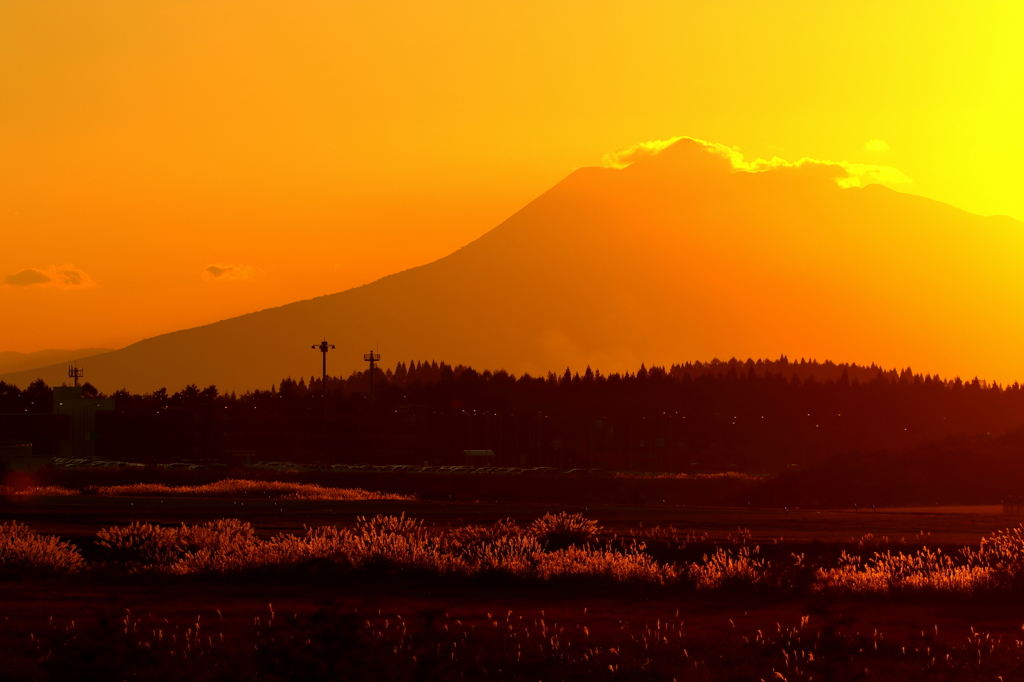 夕焼け霊峰